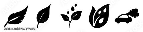 Symbolic representation of environmental concerns and solutions for cleaner transportation initiatives