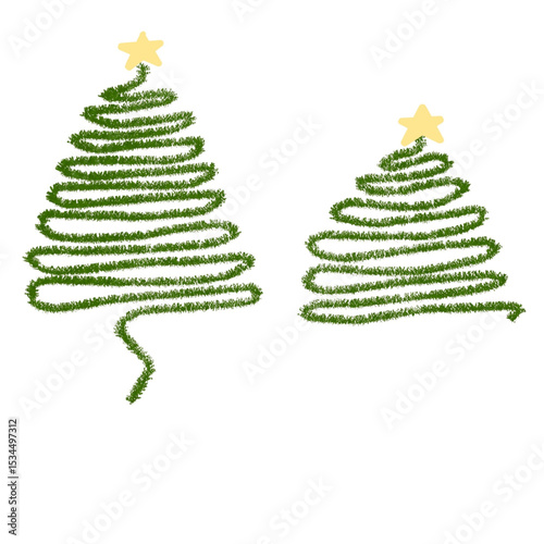 illustration of Christmas tree. Made in eps