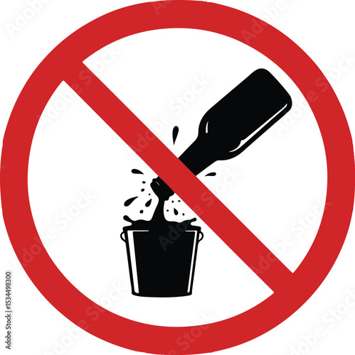No Glass Bottles Allowed Sign Prohibition of Broken Glassware