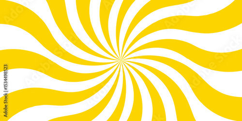 Vintage sunrays swirl sun beam vector banner design and comic burst. Retro abstract explosion white and yellow vintage ray sunrise star sunbeam texture. Radiate striped wave geometric circus light 