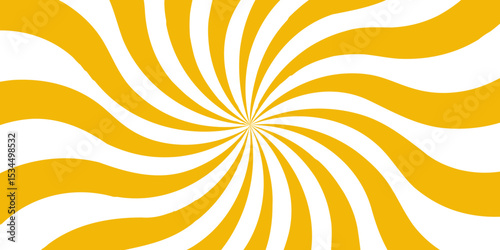 Vintage sunrays swirl sun beam vector banner design and comic burst. Retro abstract explosion white and yellow vintage ray sunrise star sunbeam texture. Radiate striped wave geometric circus light 