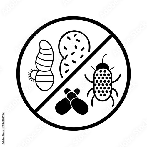 Allergen alert icon illustrating the most common types of food allergies silhouette icon