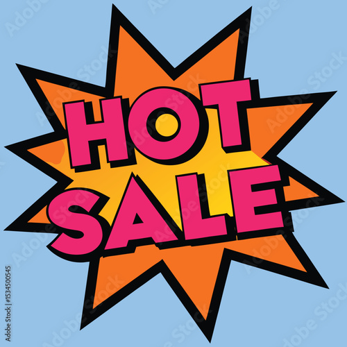Hot sale pop art burst design for marketing and promotional advertising content