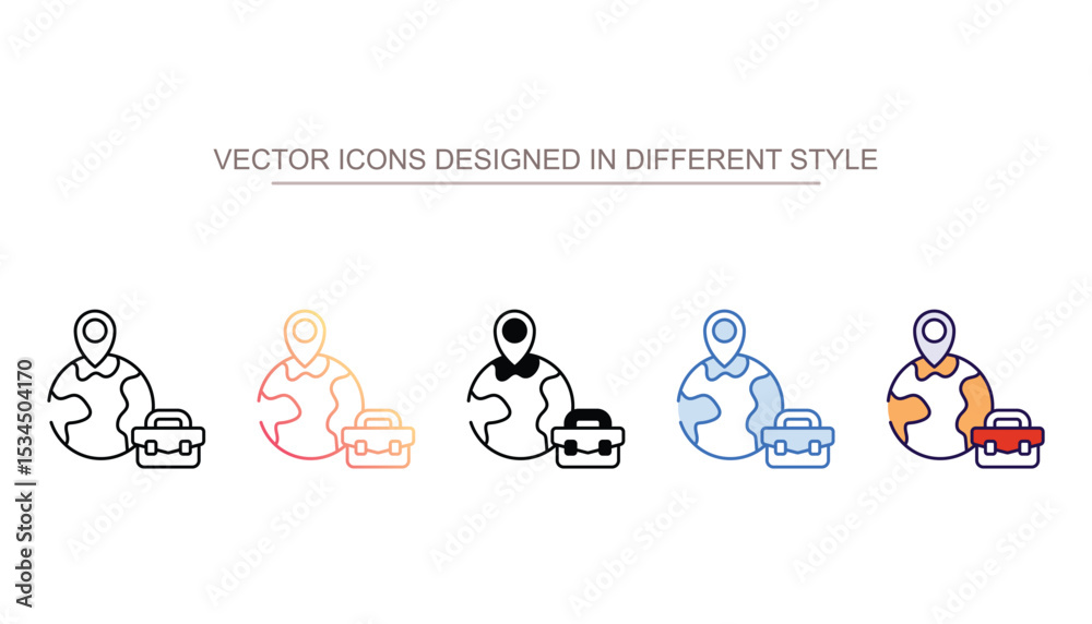 Fototapeta premium Traveling icon design with white background stock illustration