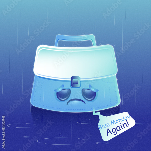 gradient illustration blue monday