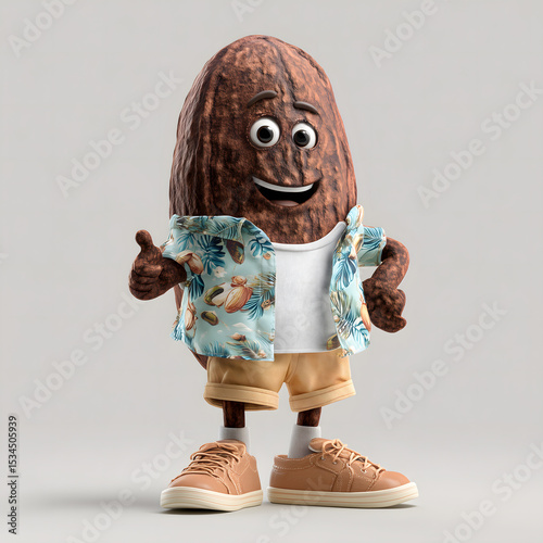 Nut character with hat