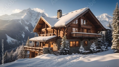 house in the mountains