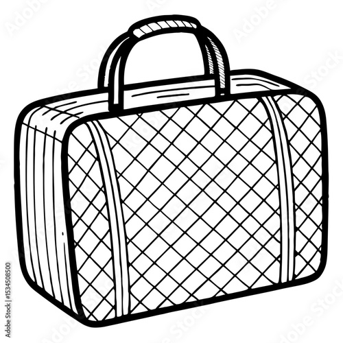 black bag isolated on white