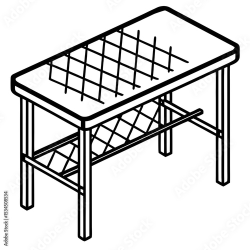 vector illustration of a table