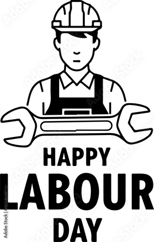 Happy Labor Day Vector Design Template