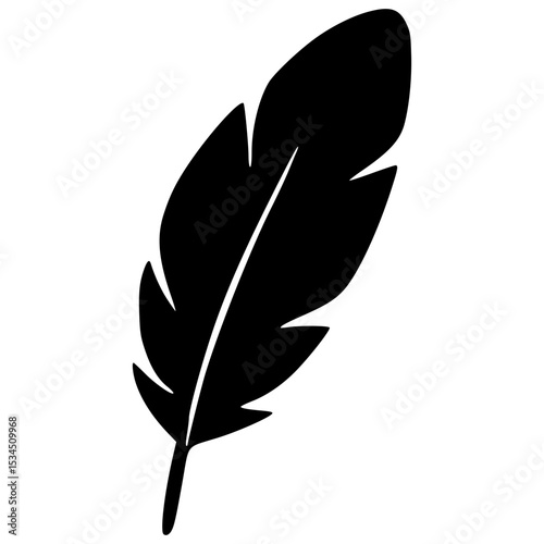 Feather icon vector