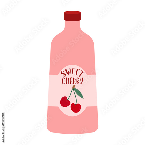 Colorful bottles and cans of various fruit drinks and beverages. Summer cold soft drinks and fruit juice