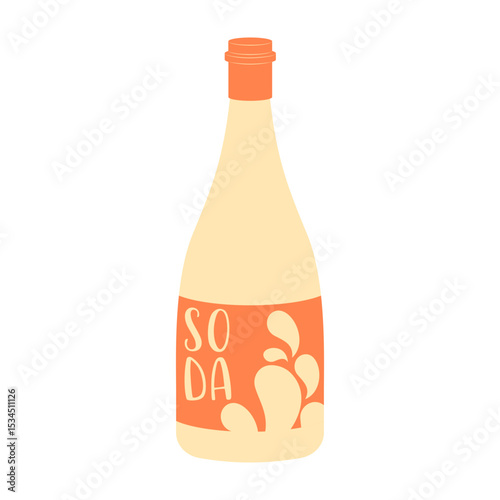 Flat canned and bottled fizzy fruit drinks and flavored sodas. Summer cold and soft drinks