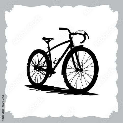Vintage bicycle vector illustration with retro style isolated on white background
