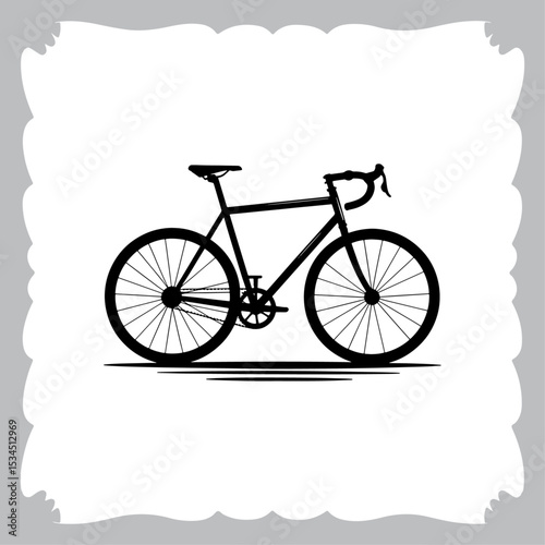 Vintage bicycle vector illustration with retro style isolated on white background