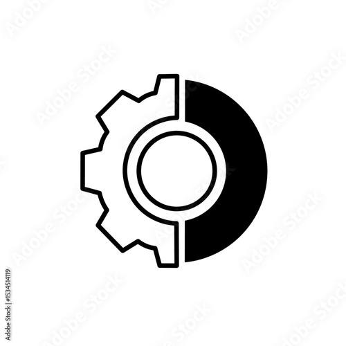 AI icon . Digital Transformation line icon. Linear style sign for mobile concept and web design. Digital technology outline vector icon. AI technology symbol, logo illustration.