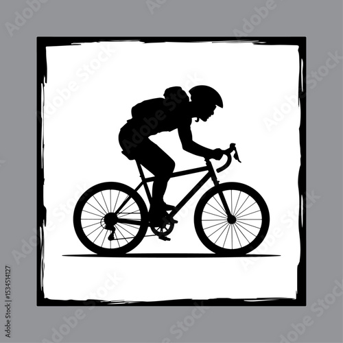 Vintage bicycle vector illustration isolated on white background in retro style