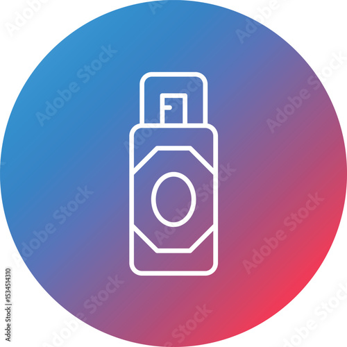 Primer Line Gradient Circle Background Icon