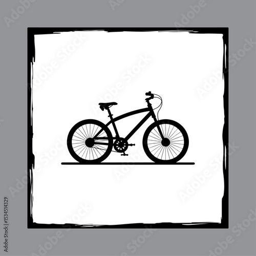 Vintage bicycle vector illustration isolated on white background in retro style