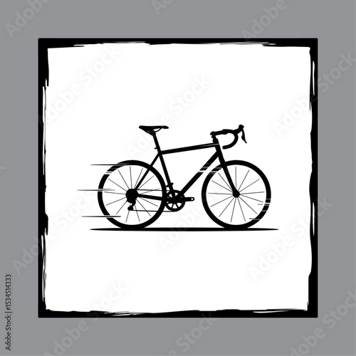 Vintage bicycle vector illustration isolated on white background in retro style