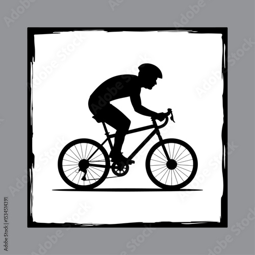 Vintage bicycle vector illustration isolated on white background in retro style
