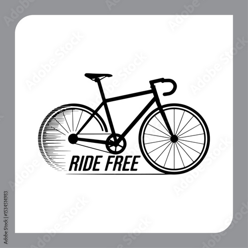 Vintage bicycle illustration with retro style on grunge background
