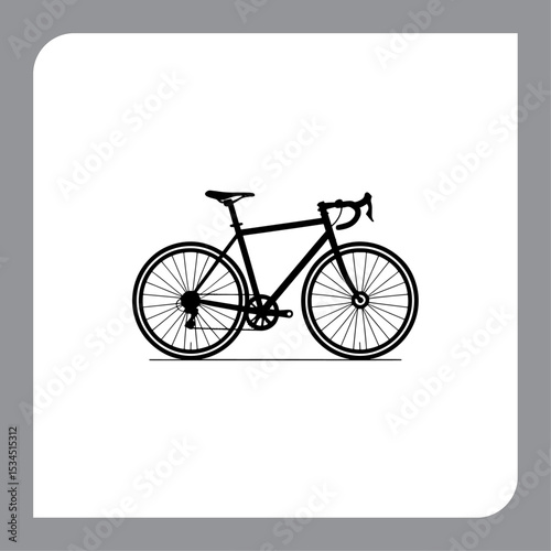 Vintage bicycle illustration with retro style on grunge background
