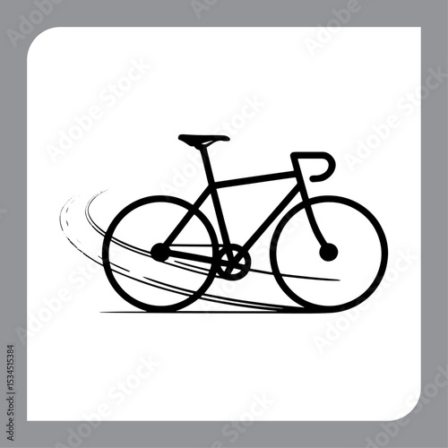 Vintage bicycle illustration with retro style on grunge background