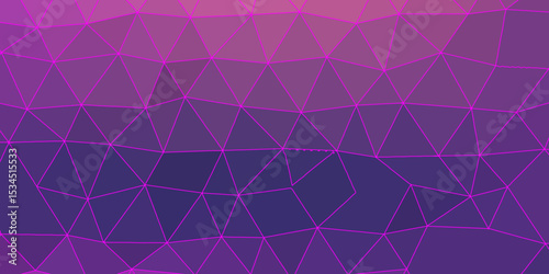 Abstract modern polygonal background composed of irregular geometric triangles in a low-poly mesh style. Lines are neon magenta, creating a glowing grid-like structure across the polygons.