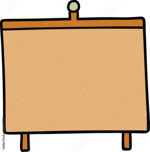 bulletin board icon clipart vector on transparent background	
