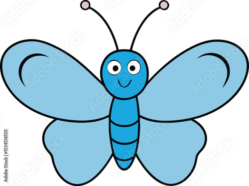 butterfly icon clipart vector on transparent background	
