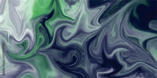 Abstract close-up of flowing silk fabric in shades of blue and green.Featuring flowing blue fluids resembling a serene river.