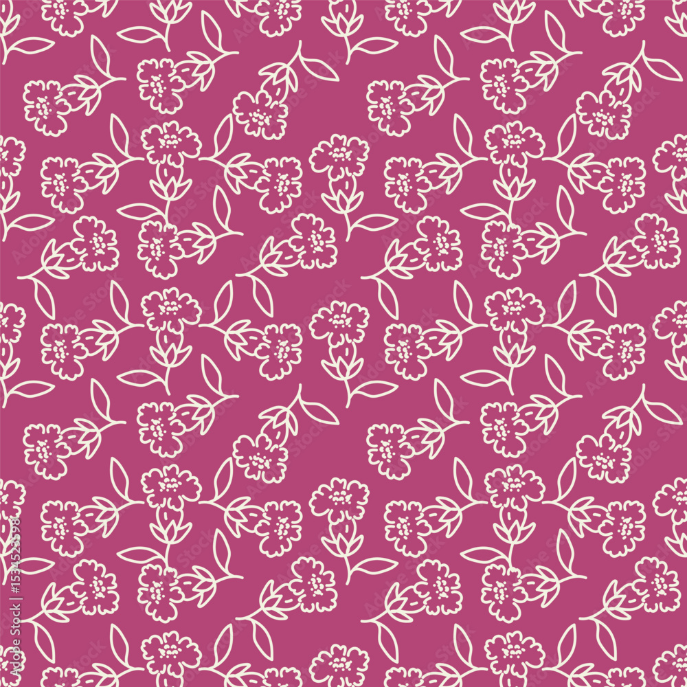 Cute feminine watercolor seamless pattern with wildflowers.hand drawn, Cute feminine watercolor seamless pattern with wildflowers.hand drawn,