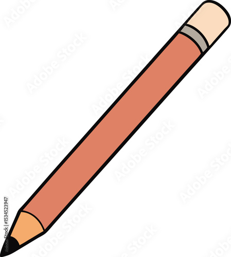 eyeliner pencil icon clipart vector on transparent background	