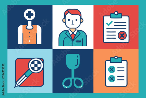 doctor profile xray film icon