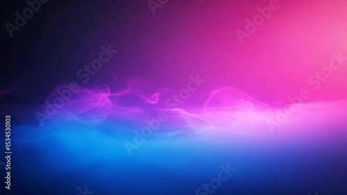 Abstract ethereal smoke motion background with vibrant blue and pink gradient effect