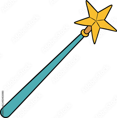 magic wand icon clipart vector on transparent background
