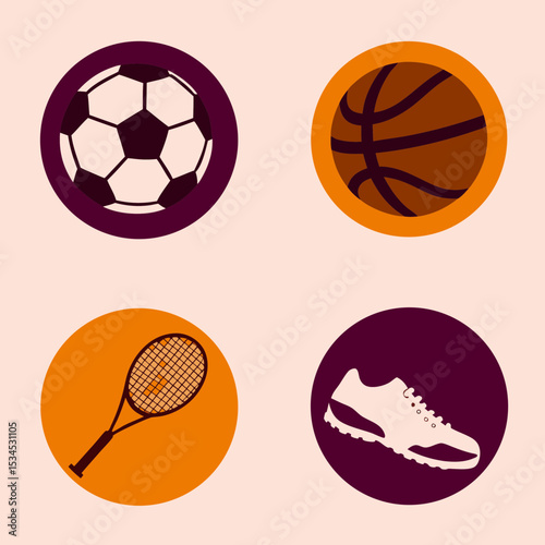 set of basketball balls