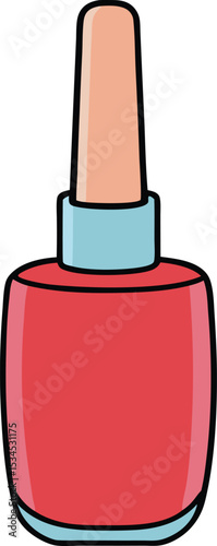 nail polish bottle icon clipart vector on transparent background