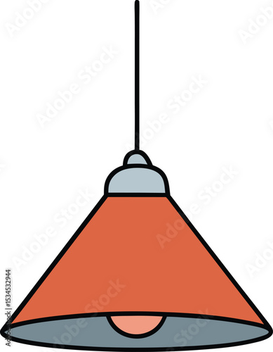 pendant light icon clipart vector on transparent background