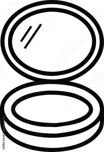 compact powder icon sign vector