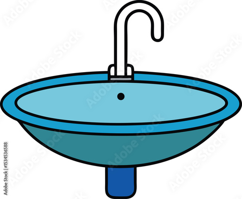 sink icon clipart vector on transparent background
