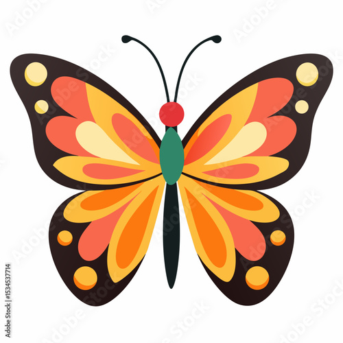 Minimal Butterfly Vector on White