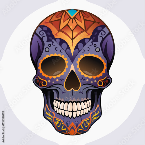  A skeletal figure wrapped in shadows, with glowing purple accents and mystical runes swirling around