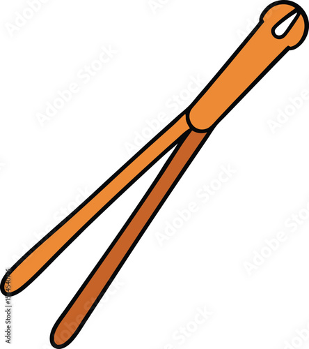 tongs icon clipart vector on transparent background
