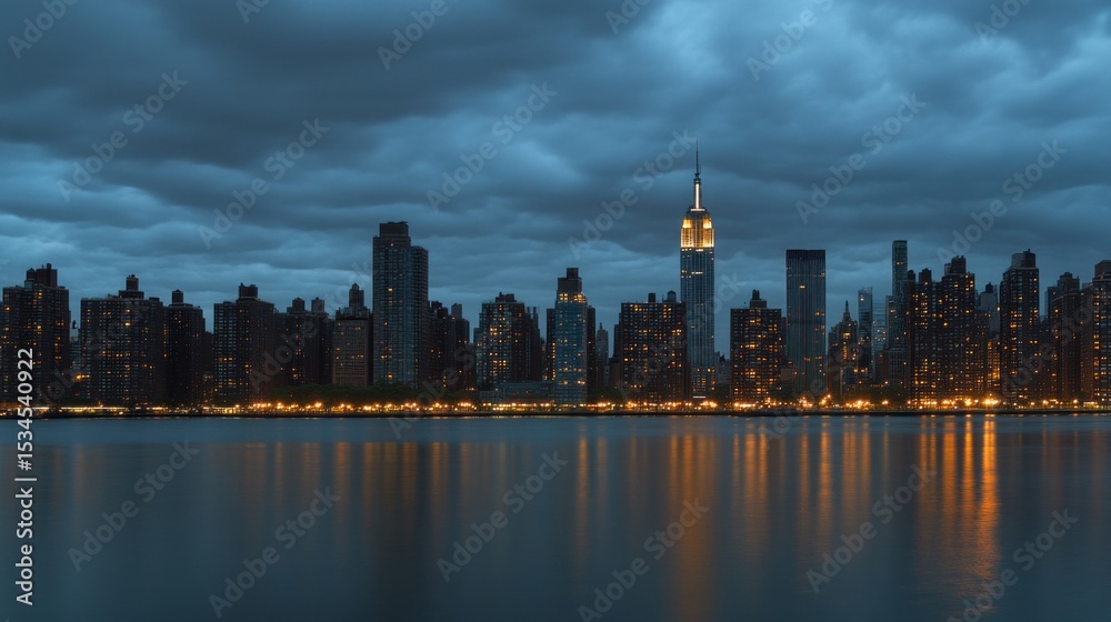 Fototapeta premium City skyline at twilight