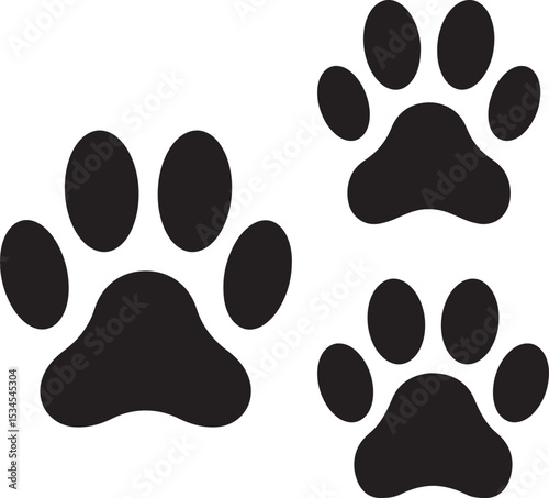 Dog Paw icon vector illustration