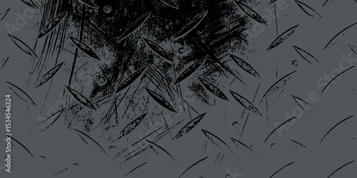 seamless pattern with bats and moon