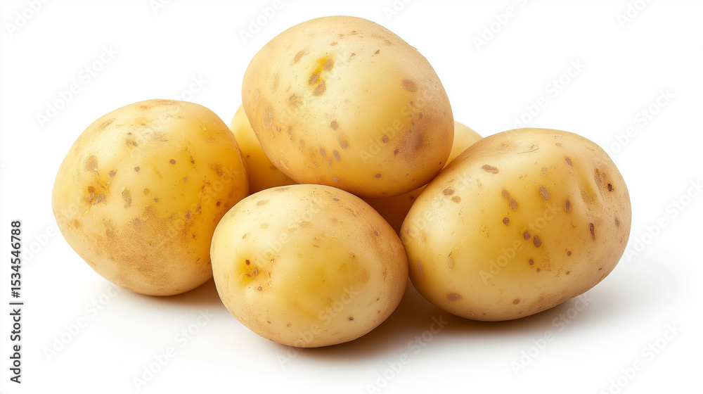 Potatoes isolated on white background Potatoes isolated on white background