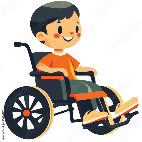disabled boy in wheelchair